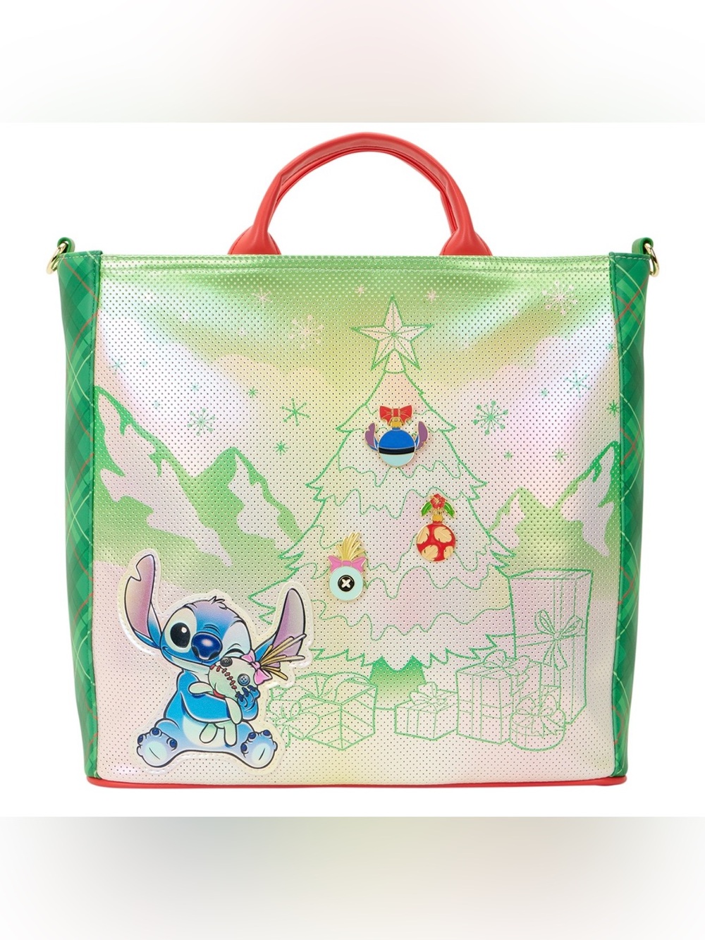 Loungefly  DISNEY
Lilo & Stitch Holiday Tote Pin
Trader Crossbody Bag 🆕🆕🆕